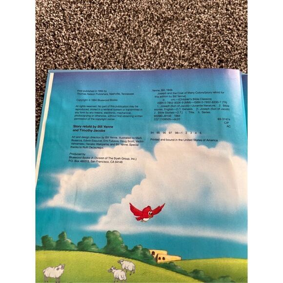 JOSEPH AND COAT OF MANY COLORS (CHILDREN'S BIBLE CLASSICS) By Bill Yenne - Picture 3 of 4